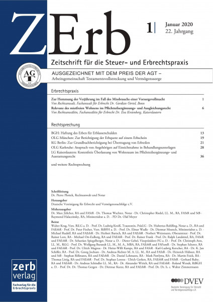 ZErb - Zeitschrift für die Steuer- und Erbrechtspraxis